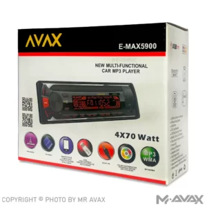 پخش پنل ثابت آواکس مدل E-MAX5900 بلوتوثی
