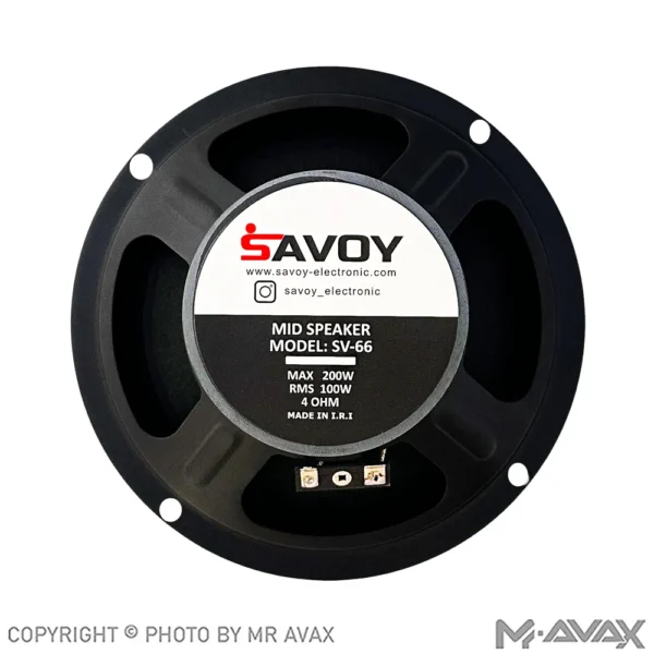 میدرنج 6.5 اینچ ساووی (SAVOY) مدل SV-66(تک عددی) - Image 3