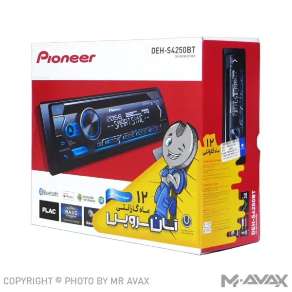 پخش پایونیر مدل DEH-S4250BT