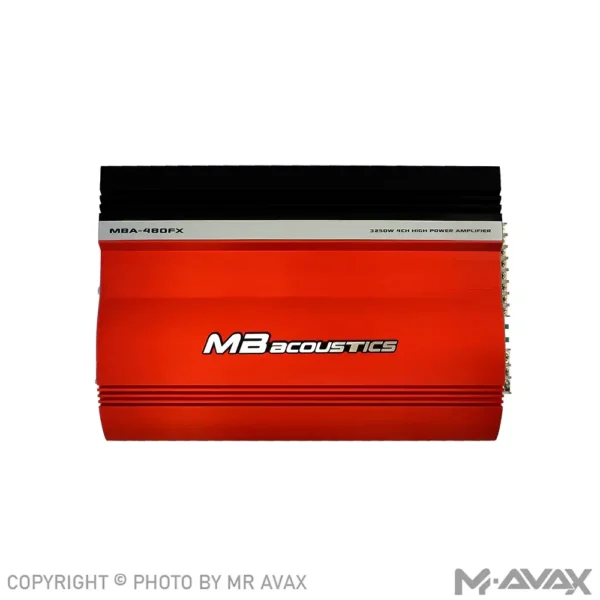 آمپلی فایر 4 کانال ام بی آکوستیک مدل MBA-480FX