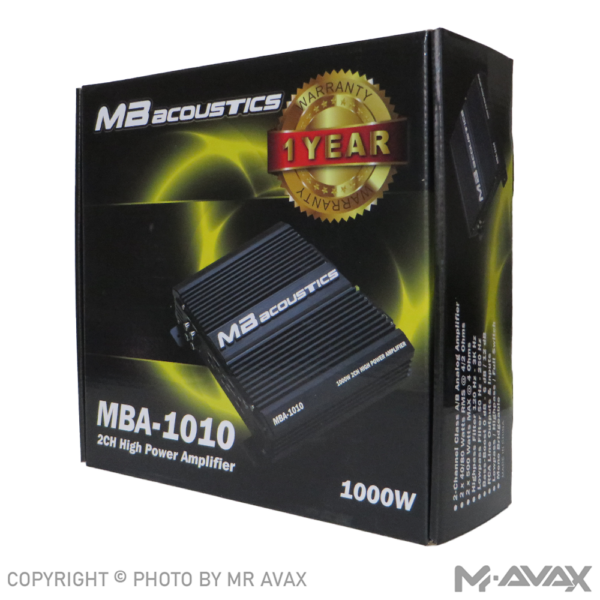 آمپلی فایر 2 کانال ام بی آکوستیک مدل MBA-1010