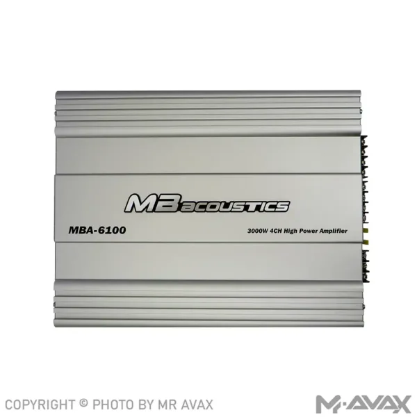 آمپلی فایر 4 کانال ام بی آکوستیک مدل MBA-6100