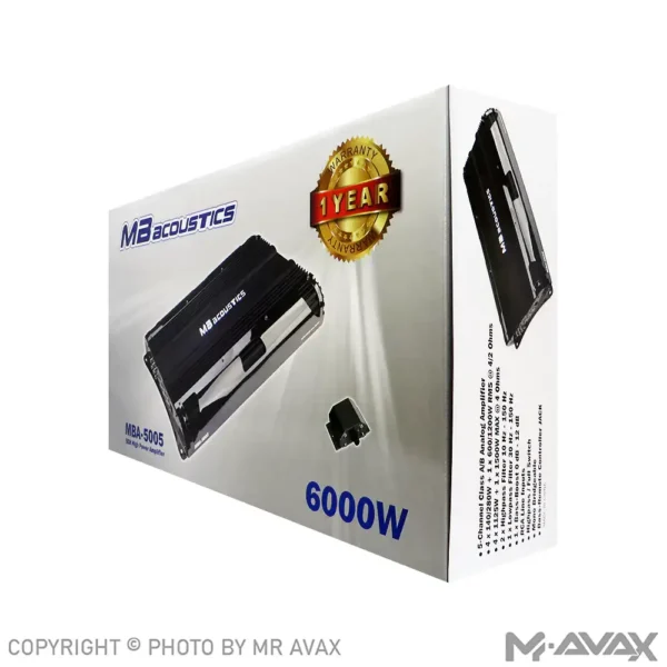 آمپلی فایر 5 کانال ام بی آکوستیک مدل MBA-5005