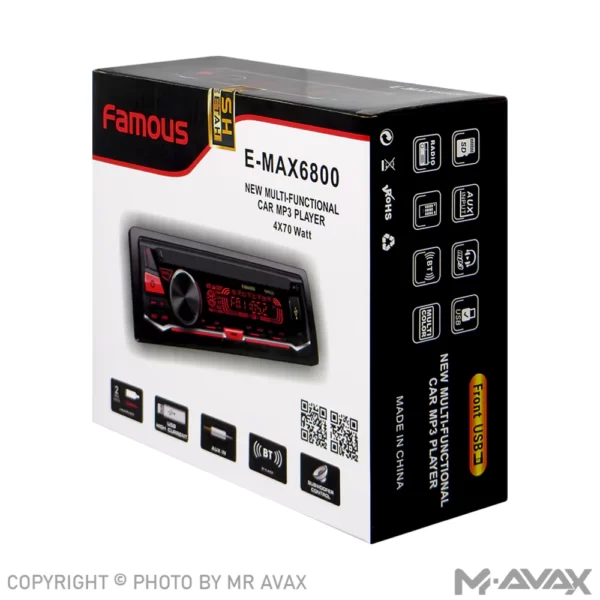 پخش خودرو Famous مدل E-MAX6800