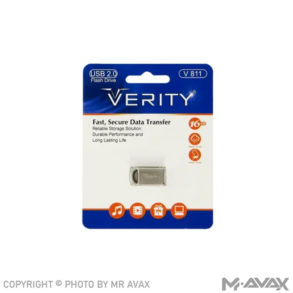 فلش مموری وریتی مدل V811 حافظه 16 گیگابایت USB 2.0