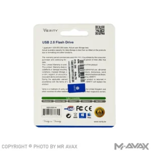 فلش مموری وریتی مدل V822 حافظه 32 گیگابایت USB 2.0