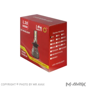هدلایت لنزو مدل L30 پایه 6000K , H1 (دو عددی)