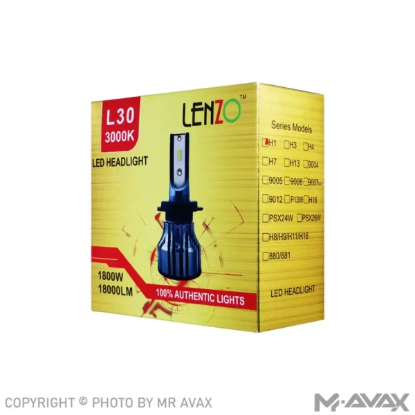 هدلایت لنزو مدل L30 با پایه 3000K, H1