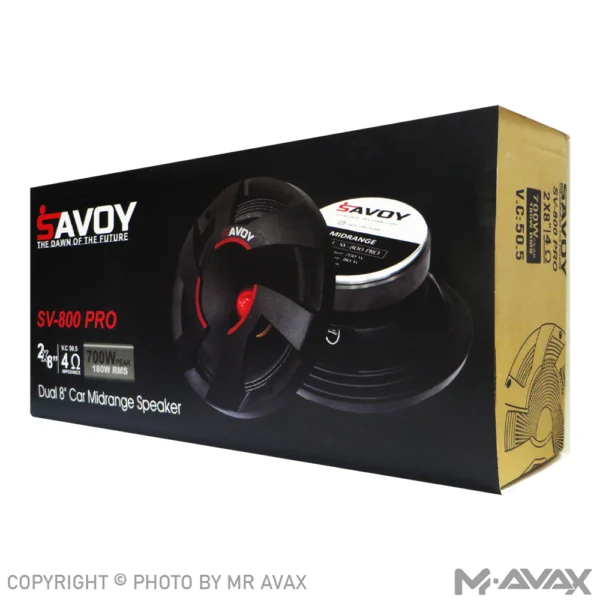 میدرنج 8 اینچ خودرو ساووی (savoy) مدل SV-800 Pro