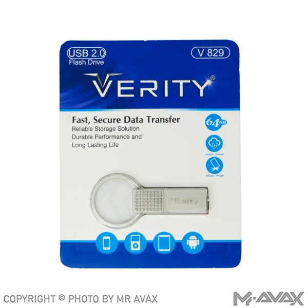 فلش مموری وریتی (VERITY) مدل V829 با حافظه 64 گیگابایت