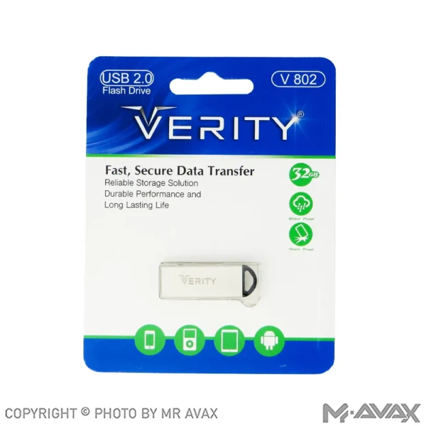 فلش مموری وریتی (VERITY) مدل V802 با حافظه 32 گیگابایت