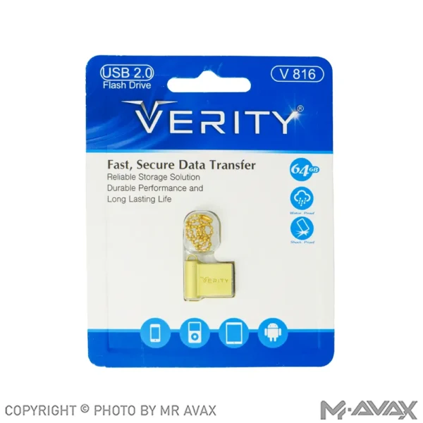 فلش مموری وریتی (VERITY) مدل V816 با حافظه 64 گیگابایت