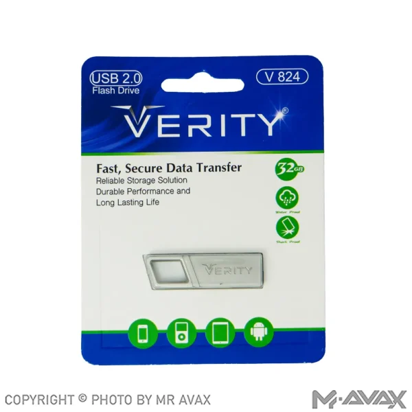 فلش مموری وریتی (VERITY) مدل V824 با حافظه 32 گیگابایت