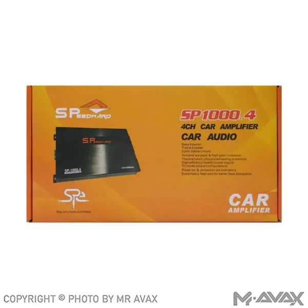 آمپلی فایر 4 کانال اسپیدوارد مدل SP-1000.4