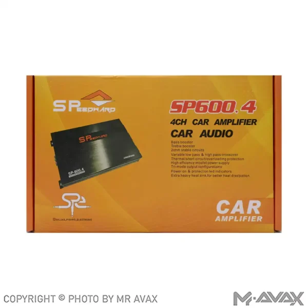 آمپلی فایر 4 کانال اسپیدوارد مدل SP-600.4