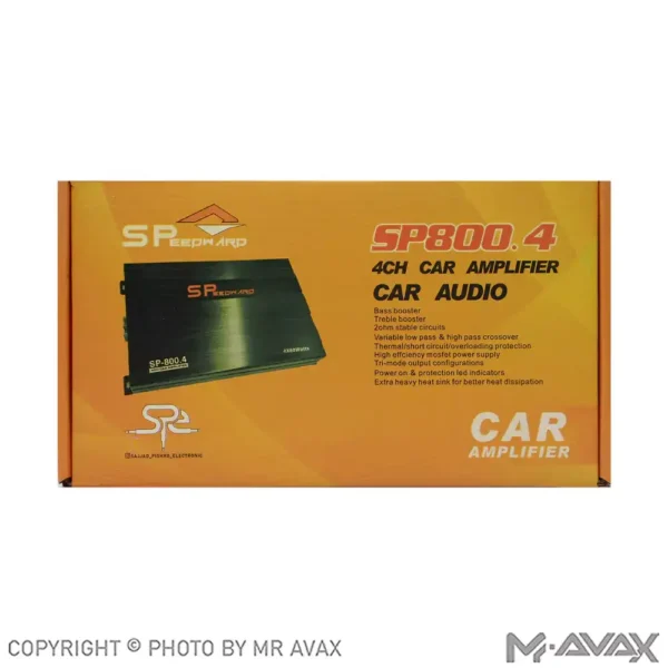 آمپلی فایر 4 کانال اسپیدوارد مدل SP-800.4